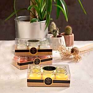 Minik Mumlar ile Büyük Gülümsemeler <br> Altılı Kavanoz Mumlar