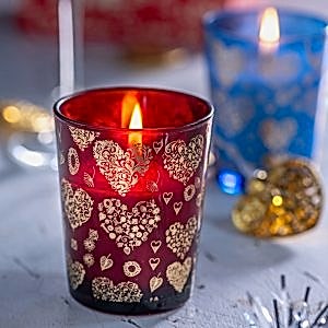 Kalbinizin Sıcaklığı Mumunuzun Işığında <br> Alara Bardak Mum Kalp Serisi